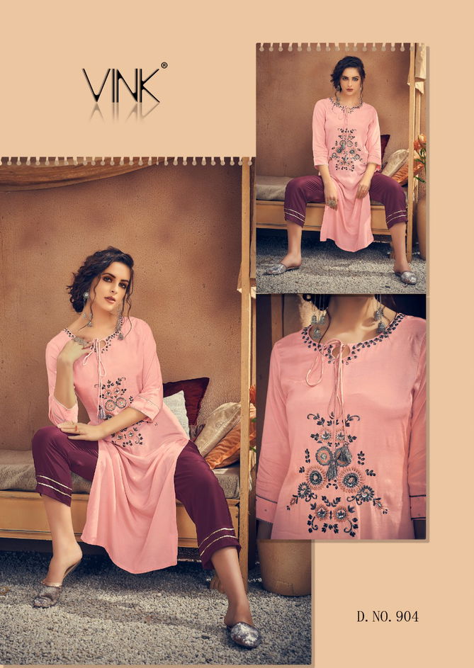 Vintage Nx By Vink Viscose Printed Kurti With Bottom Catalog